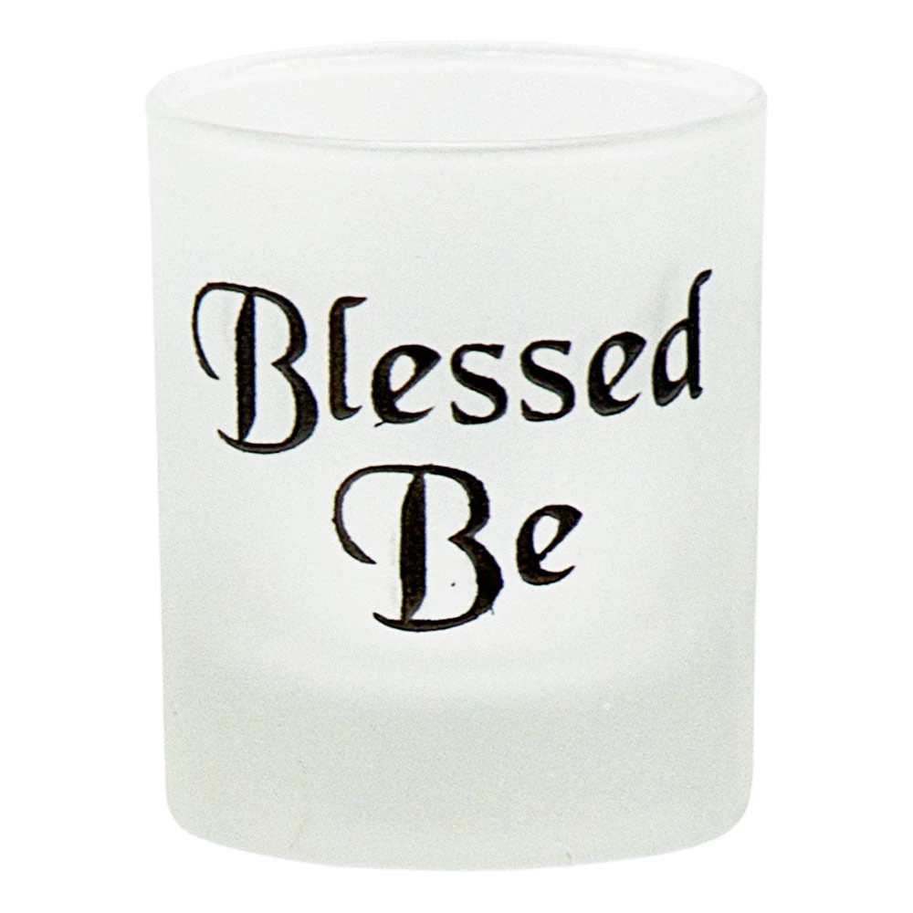Kheops International Blessed Be Etched Glass Votive Candle Holder Candles & Accessories 3 Kheops International Blessed Be Etched Glass Votive Candle Holder Candles & Accessories