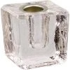 Kheops International Candles & Accessories Clear Glass Mini Candle Holder Cube