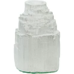 Kheops International Candles & Accessories Iceberg White Selenite Mini Candle Holder