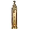 Kheops International Namaste Glass & Metal Lantern ~ Gold ~ Candle Holder Candles & Accessories