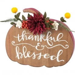 Primitives By Kathy Sale! Thankful & Blessed Wooden Chunky Sitter