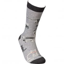 Primitives By Kathy Awesome Cat Mom Socks