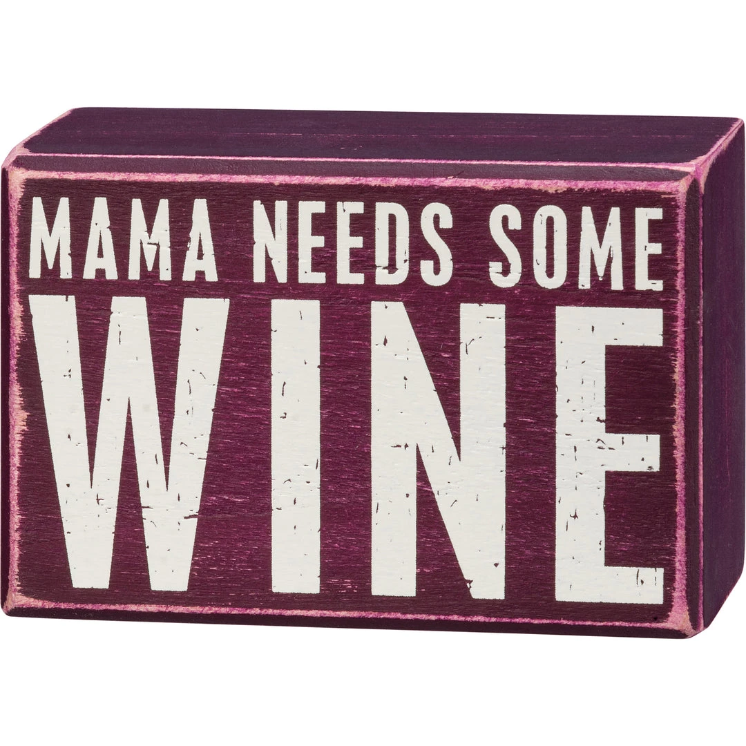 Primitives By Kathy Mama Needs Some Wine Socks & Box Sign Gift Set 3 Primitives By Kathy Mama Needs Some Wine Socks & Box Sign Gift Set