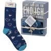 Primitives By Kathy Socks! Socks! Socks! Can't Say I Love You Enough Socks & Box Sign Gift Set 1 Primitives By Kathy Socks! Socks! Socks! Can't Say I Love You Enough Socks & Box Sign Gift Set