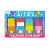 Ooly Icy Pops Fruit-Scented Popsicle Erasers Set