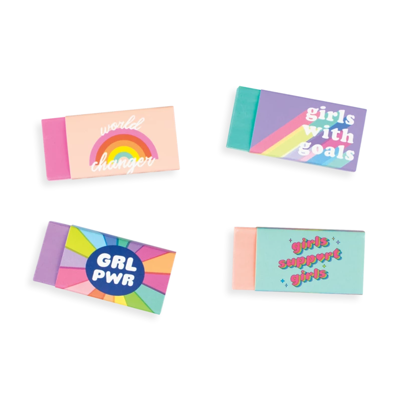 Ooly GRL PWR Girl Power Pencil Erasers Set Kids Crafts & Activities 4 Ooly GRL PWR Girl Power Pencil Erasers Set Kids Crafts & Activities