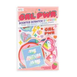 Ooly GRL PWR Girl Power Strawberry Scented Scratch 'n Sniff Stickers Kids Crafts & Activities