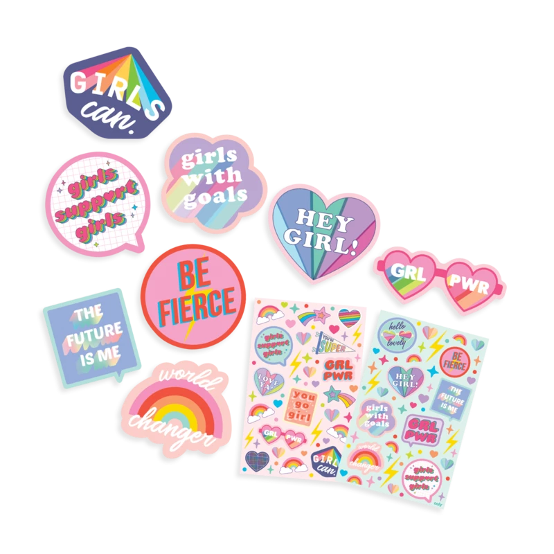 Ooly GRL PWR Girl Power Strawberry Scented Scratch 'n Sniff Stickers Kids Crafts & Activities 4 Ooly GRL PWR Girl Power Strawberry Scented Scratch 'n Sniff Stickers Kids Crafts & Activities