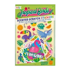 Ooly Tropical Birds Pineapple Scented Scratch 'n Sniff Stickers