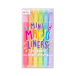 Ooly Mini Magic Liners Erasable Highlighters Set