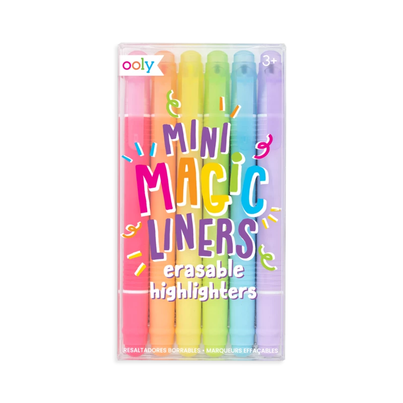 Ooly Mini Magic Liners Erasable Highlighters Set 3 Ooly Mini Magic Liners Erasable Highlighters Set