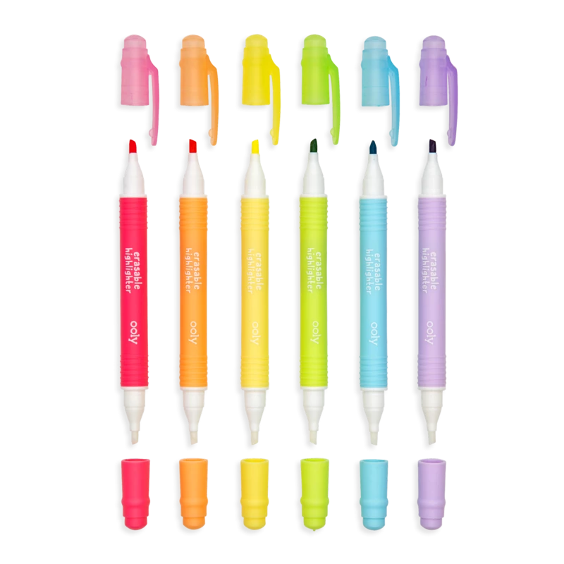 Ooly Mini Magic Liners Erasable Highlighters Set 4 Ooly Mini Magic Liners Erasable Highlighters Set