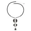 Ten Thousand Villages Desert Beauty Ebony & Onyx Silver Necklace Handcrafted In Niger