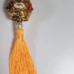 Creative Hand Nepal Wall/Car Hanging Golden Prayer Wheel Handcrafted In Nepal Meditation & Prayer Gifts