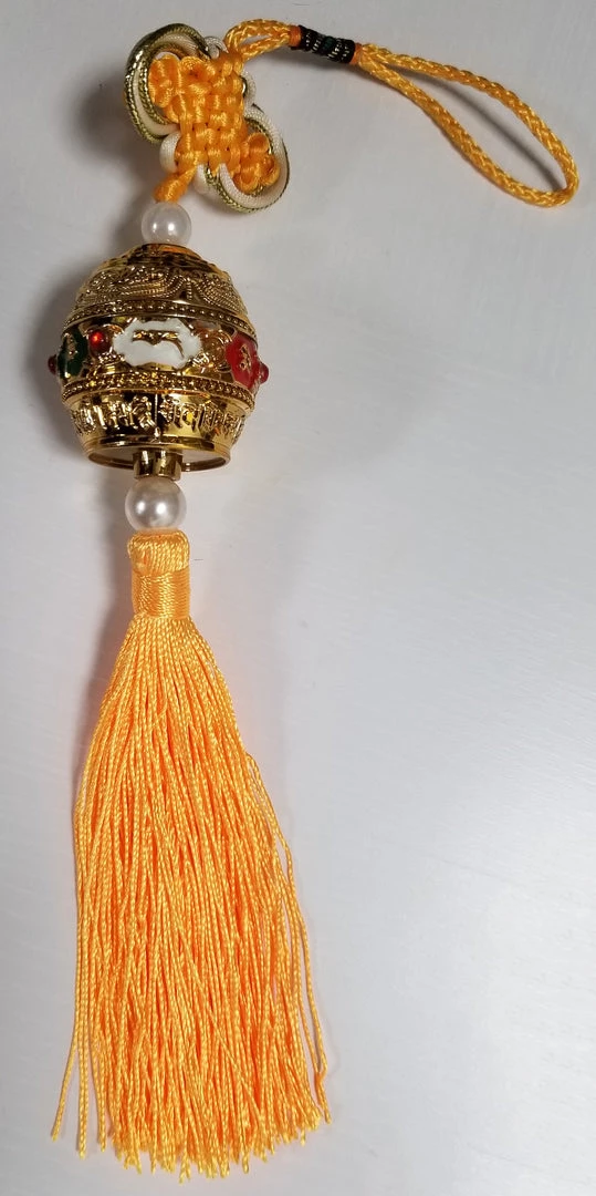 Creative Hand Nepal Wall/Car Hanging Golden Prayer Wheel Handcrafted In Nepal Meditation & Prayer Gifts 3 Creative Hand Nepal Wall/Car Hanging Golden Prayer Wheel Handcrafted In Nepal Meditation & Prayer Gifts