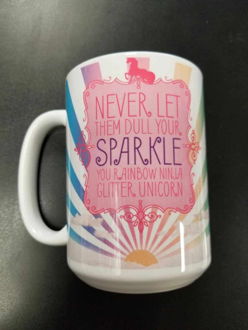 Tree Free Greetings Rainbow Ninja Glitter Unicorn Mug Unicorns 3 Tree Free Greetings Rainbow Ninja Glitter Unicorn Mug Unicorns