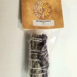 New Age Imports Blue Sage & Lavender Smudge Stick Set 3-4" Smudging Tools & Accessories