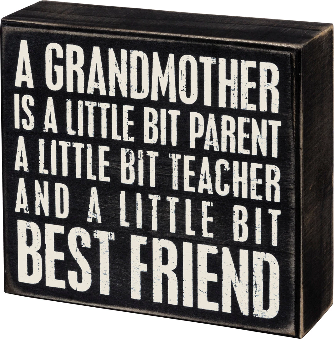 Primitives By Kathy Box Signs A Grandmother Is... Box Sign 3 Primitives By Kathy Box Signs A Grandmother Is... Box Sign