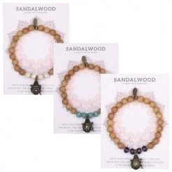 Roman, Inc. Meditation & Prayer Gifts Sandalwood Prayer Box Bracelet ~ Assorted Colors Available