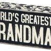 Primitives By Kathy World's Greatest Grandma Box Sign Box Signs