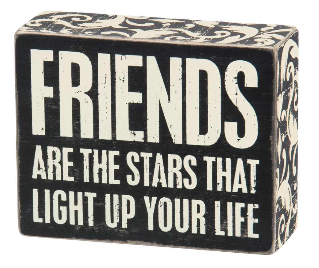 Primitives By Kathy Friends Are The Stars That Light Up Your Life Box Sign 3 Primitives By Kathy Friends Are The Stars That Light Up Your Life Box Sign