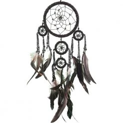 Kheops International Black Beaded Dreamcatcher Dreamcatcher Gifts
