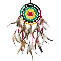 Kheops International Dreamcatcher Gifts Rasta Woven Dreamcatcher