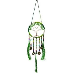 Kheops International Lucky Green Tree Of Life Dreamcatcher