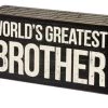Primitives By Kathy Box Signs World's Greatest Brother Box Sign