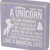 Primitives By Kathy Advice From A Unicorn ~ Lavender Box Sign Sale!