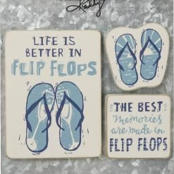 Primitives By Kathy Life Is Better In Flip Flops - Magnet Set