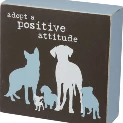 Primitives By Kathy Sale! Adopt A Positive Attitude ~ Box Sign