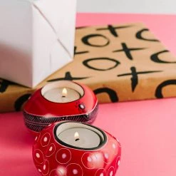 Ten Thousand Villages Global Fair Trade Gifts Kisii Stone Carved Heart Candleholder Handcrafted In Kenya