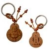Kheops International Sale! Prosperity Buddha Wood Keychain