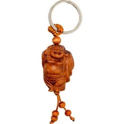 Kheops International Sale! Traveler Journey Buddha Wood Keychain