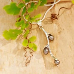 Ten Thousand Villages Global Fair Trade Gifts Willow Bud Pearl Sterling Silver Necklace Handcrafted In Nepal