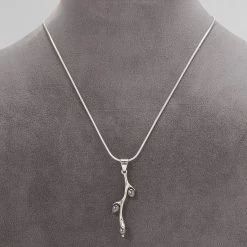 Ten Thousand Villages Global Fair Trade Gifts Willow Bud Pearl Sterling Silver Necklace Handcrafted In Nepal