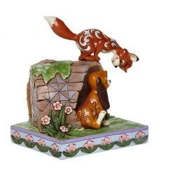 Enesco Disney Fox And Hound On Log By Jim Shore Heartwood Creek