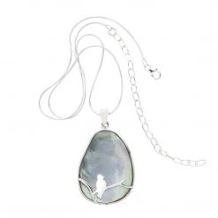 Ten Thousand Villages Global Fair Trade Gifts Moon Song Mother Of Pearl Sterling Silver Necklace Handcrafted In Peru