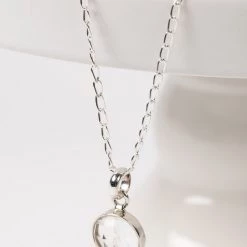 Ten Thousand Villages Crystal Pendant Sterling Silver Necklace Handcrafted In Peru