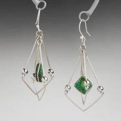 Ten Thousand Villages Global Fair Trade Gifts Turquoise Spell Earrings Handcrafted In Peru