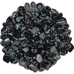 Kheops International Snowflake Obsidian Tumbled Stone