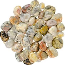 Kheops International Crystals & Tumbled Stones Crazy Lace Agate Tumbled Stone