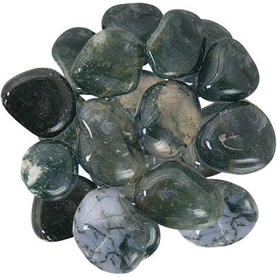 Kheops International Green Moss Agate Tumbled Stone Crystals & Tumbled Stones 3 Kheops International Green Moss Agate Tumbled Stone Crystals & Tumbled Stones