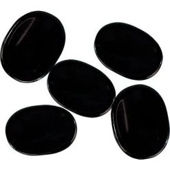 Kheops International Crystals & Tumbled Stones Black Agate Worry Stone