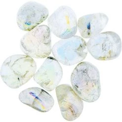 Kheops International Angel White Aura Quartz Tumbled Stone Crystals & Tumbled Stones