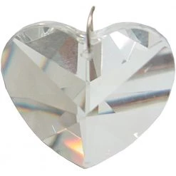 Kheops International Joy Alchemy Collection Faceted Heart-Shaped Clear Crystal Prism ~ A Joy Alchemy Gift