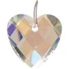 Kheops International Joy Alchemy Collection Aurora Borealis Faceted Heart Crystal Prism ~ A Joy Alchemy Gift