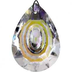 Kheops International Aurora Borealis Faceted Teardrop Illusion Crystal Prism ~ A Joy Alchemy Gift Joy Alchemy Collection