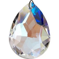 Kheops International Joy Alchemy Collection Aurora Borealis Faceted Pear Drop Crystal Prism ~ A Joy Alchemy Gift